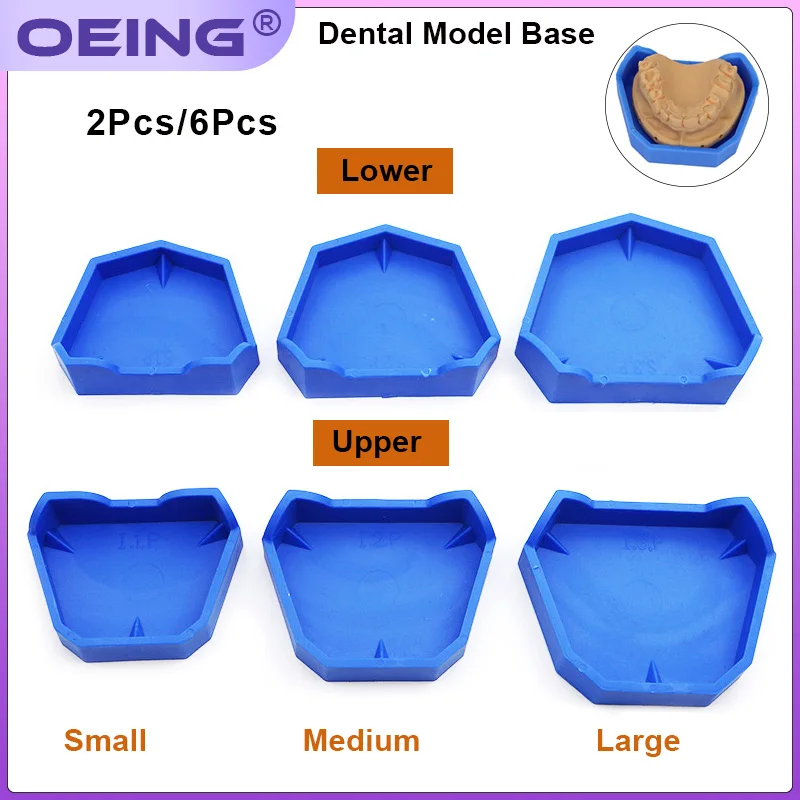 Model Kit Tool - 2/6Pcs Dental Modell Basis Silikon Gips