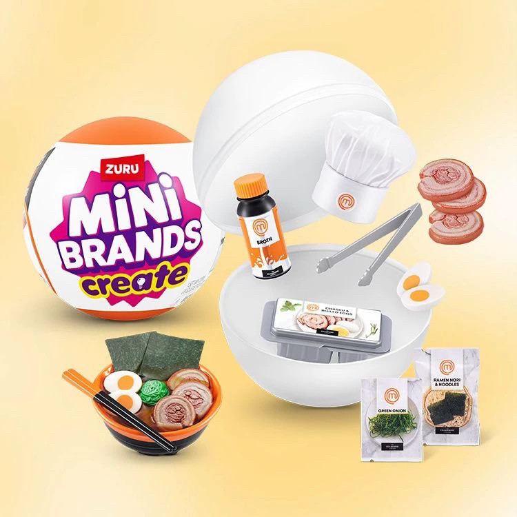 Model Kit Brand - 5x Überraschungsball Mini Brands Create Series