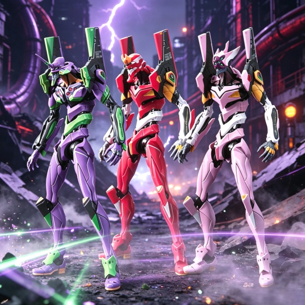 Model Kit Eva 02 - 21cm Anime New Century Evangelion Figur
