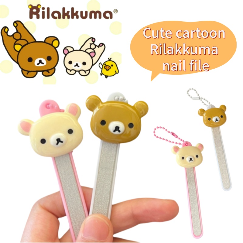 Model Kit Tool - Rilakkuma Cartoon-Anime-Nagelkunstwerkzeug zum Feilen der Nägel,