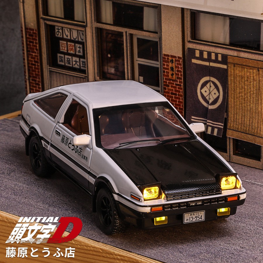 Model Kit Initial D - 1/32 Initial D AE86 Spielzeugauto Diecast
