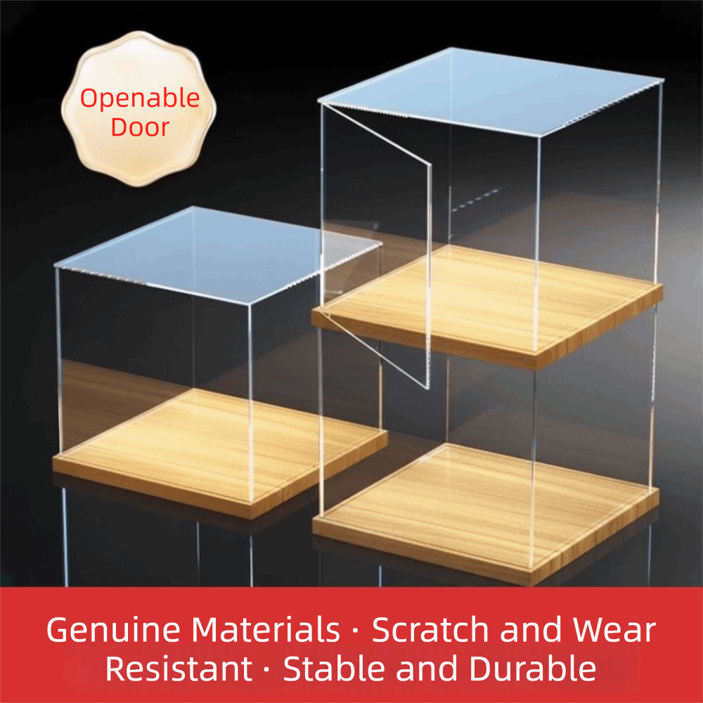 Model Kit Display Case - Transparente Acryl-Vitrine, Klebefreie Montage, Stapelbares Design,