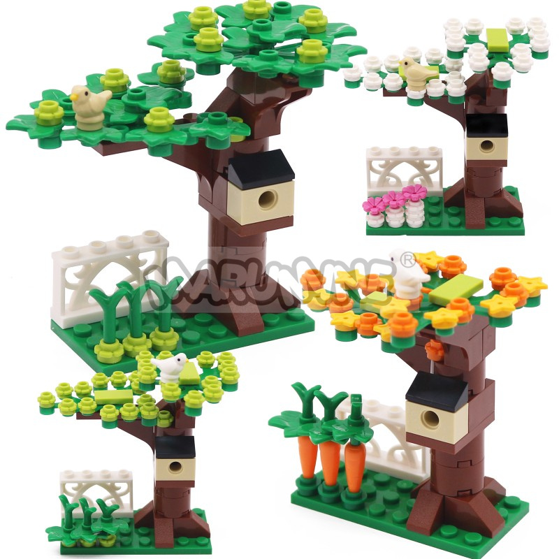 Model Kit Walmart - MARUMINE Kleine Partikel MOC Ziegel Baumhaus