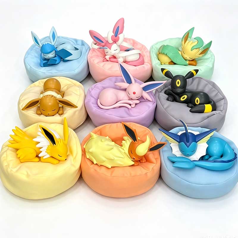 9 Stück Anime Pokémon Eevee Fi – Model Kit Eevee Bewertung und Preis