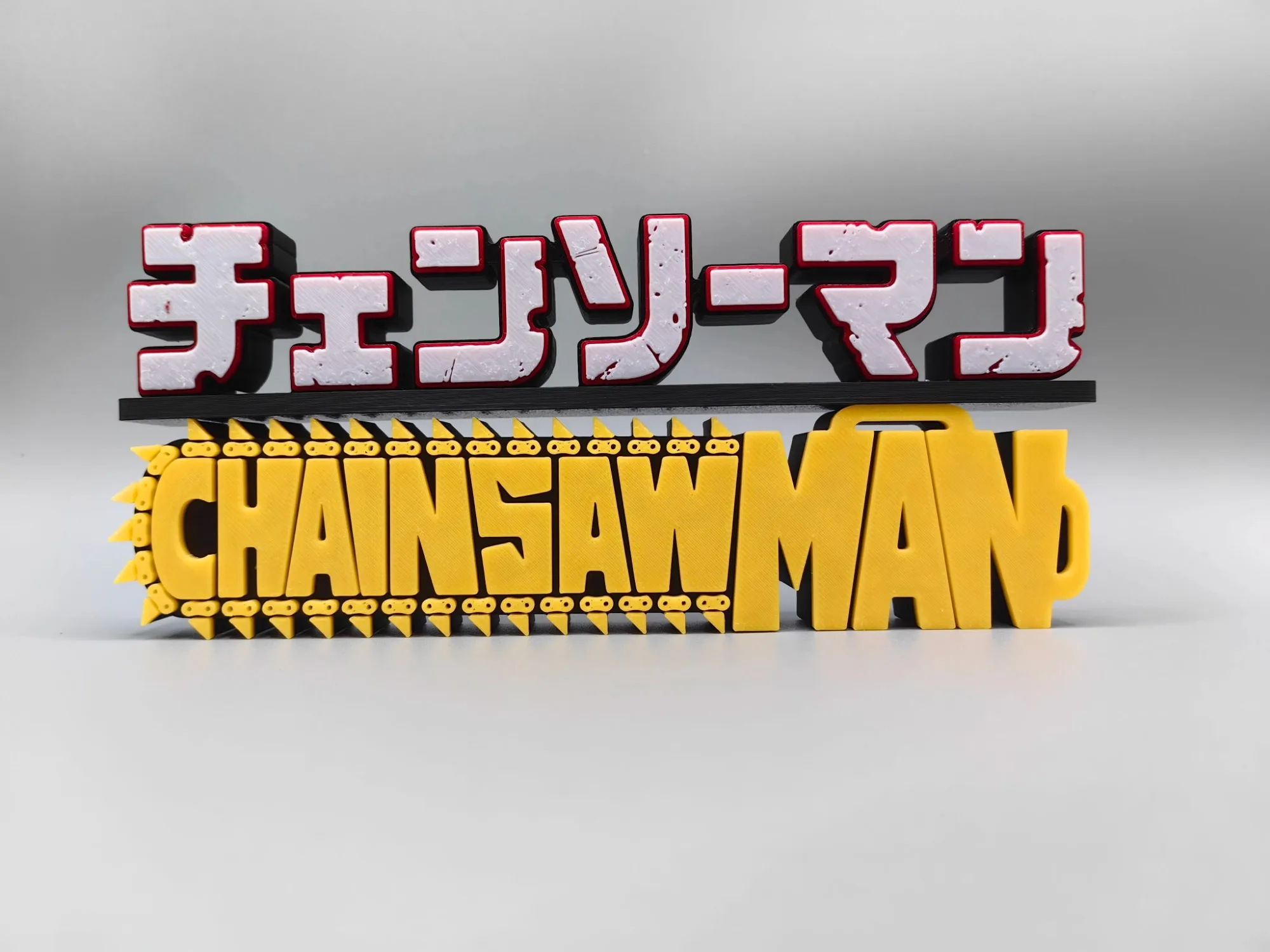 Anime Kettensäge Mann 3D Logo  – Model Kit Chainsaw Man Bewertung und Preis