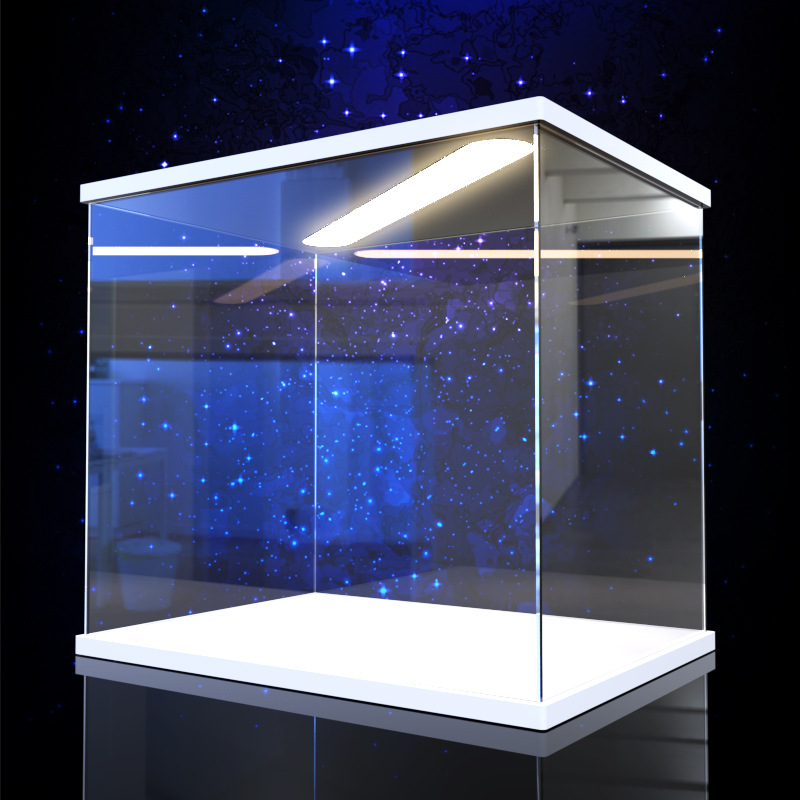 Premium weißer Chevron-Vitrine – Model Kit Display Case Bewertung und Preis