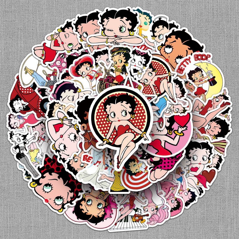 Betty Boop 50 Aufkleber mit ho – Model Kit Game Bewertung und Preis