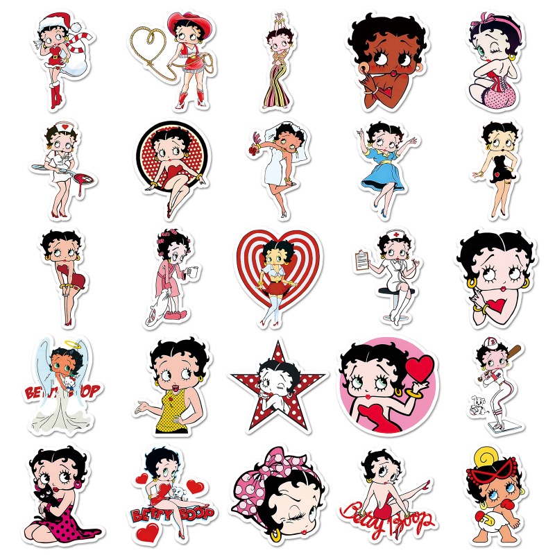 Betty Boop 50 Aufkleber mit ho – Model Kit Game Bewertung und Preis